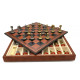 Шахматы и нарды Italfama Staunton Marrone, 35 x 35 см, фигуры цинк, латунь, никель (70M+209L)
