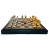 Фото 4 - Шахи та нарди Italfama Staunton Nero, 35 x 35 см, фігури цинк, золото, срібло (70G+219GN)