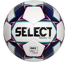 Фото М’яч футбольний №5 SELECT TEMPO TB IMS (FPUS-T 1600, білий-фіолетовий) TEMPO-WV