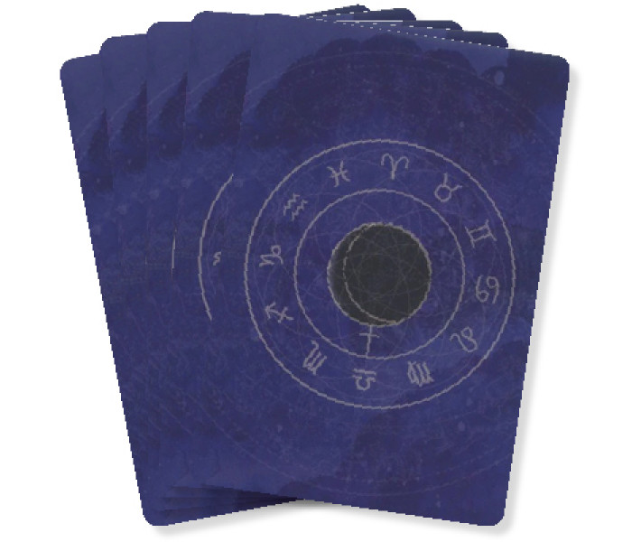 Астрологические карты Черной Луны - Black Moon Astrology Cards. Blue Angel