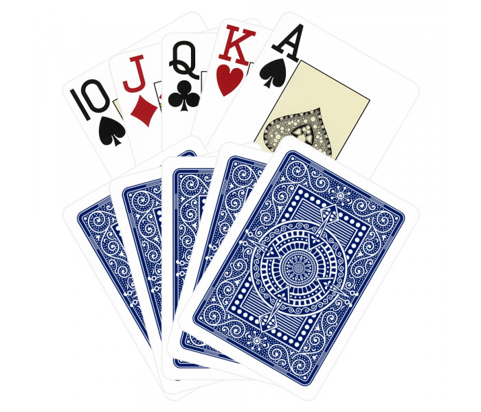 Профессиональные пластиковые карты Modiano Texas Poker, blue