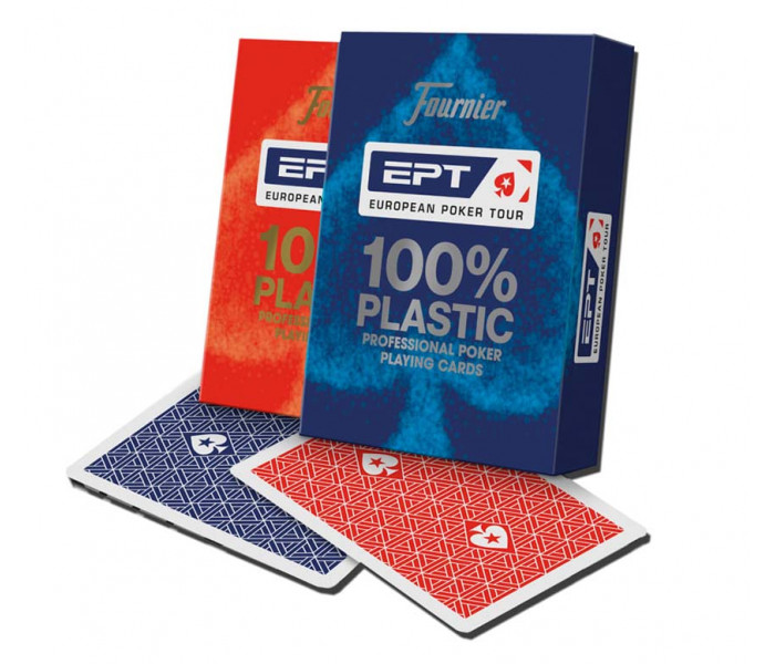 Пластиковые карты Fournier European Poker Tour (EPT) blue, 1040724-blue