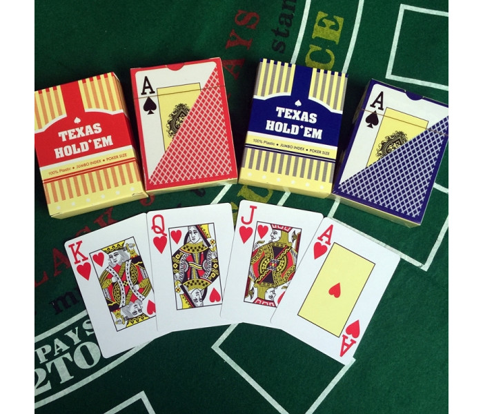 Пластиковые карты Texas Holdem Jumbo Index