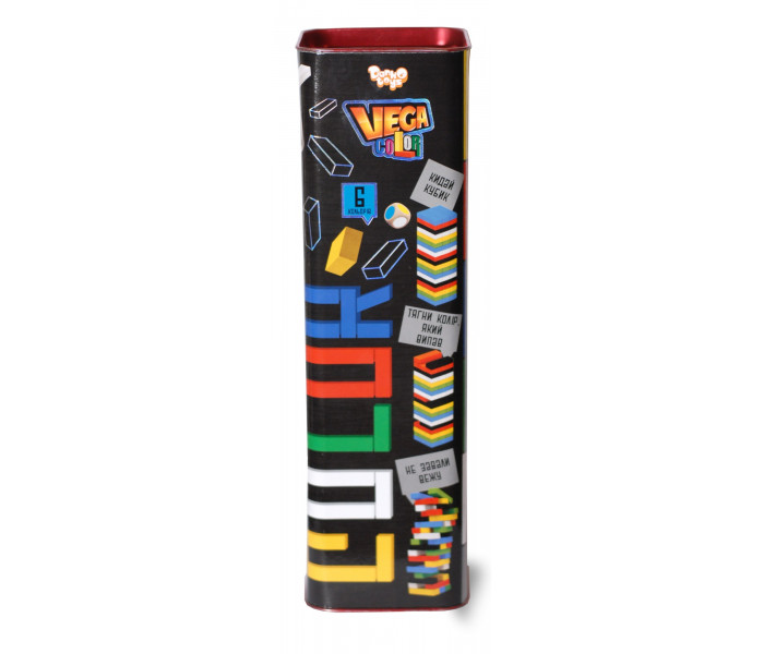 Настольная игра джанга цветная VEGA COLOR. Danko Toys (GVC-01U)