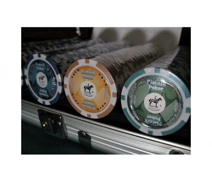 Покерный набор на 500 фишек с номиналом Pro Poker Piatnik. 14g-chips