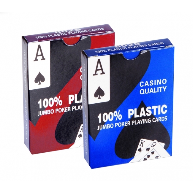 Фото 2 колоды карт 100% пластик Casino Quality Jumbo Index