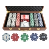 Фото 1 - УЦІНКА! Набір для покеру на 300 фішок у шкіряному кейсі, номінал 1-100
