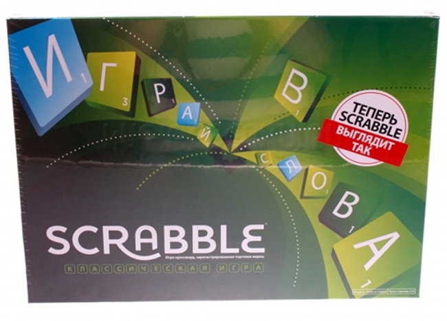 Фото Настольная игра Скрабл | Scrabble (на русском языке). Mattel (Y9618)