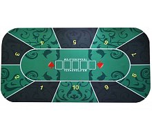 Фото Сукно для покеру прогумоване з розміткою 120x60см зелене