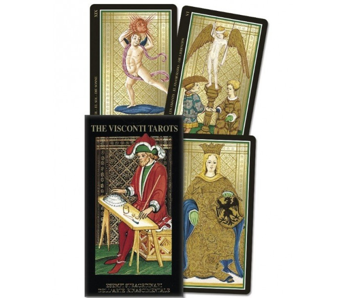 Таро Вісконті із золотим тисненням - Visconti Tarot. Lo Scarabeo