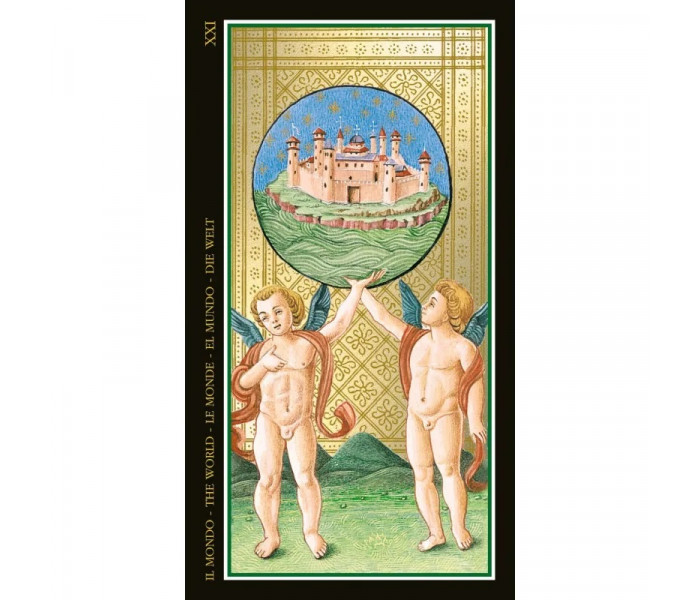 Таро Вісконті із золотим тисненням - Visconti Tarot. Lo Scarabeo