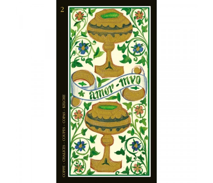 Таро Вісконті із золотим тисненням - Visconti Tarot. Lo Scarabeo