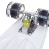 Фото 3 - Скейтборд круїзер пластиковий з колесами, що світяться Light Fish SK-885-2 (PU світить, р-р 60x17см, чорний-білий)