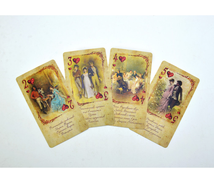 Игральные карты для предсказаний Красные и черные бриллианты. MyTarot