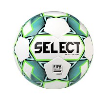 Фото М’яч футбольний №5 SELECT Match DB (FIFA Quality) біло-зелений (367532)