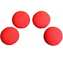 Фото Спонжі для фокусів (поролонові кульки) 4шт, Super Soft Sponge Balls 40 мм (Red). Magic by Gosh