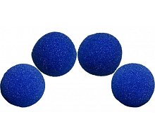 Фото Спонжі для фокусів (поролонові кульки) 4шт, HD Ultra Soft Sponge Balls 40 мм (Blue). Magic by Gosh