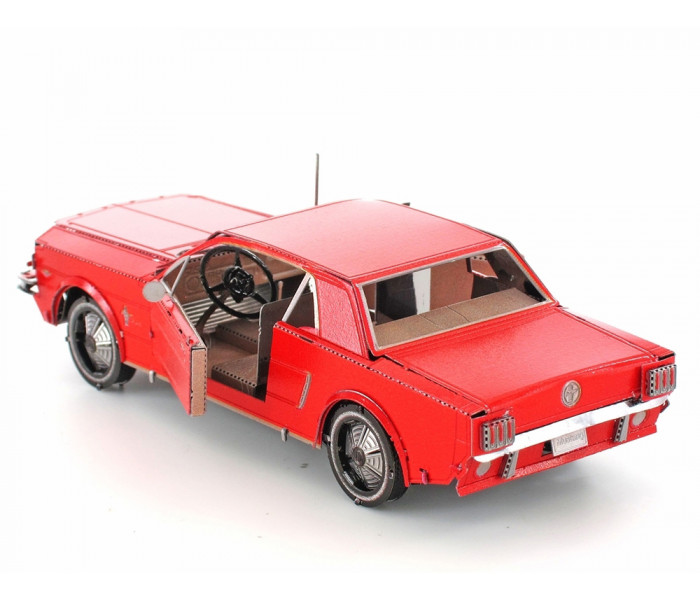 Металлическая сборная 3D модель 1965 Ford Mustang (Red), Metal Earth (MMS056C)