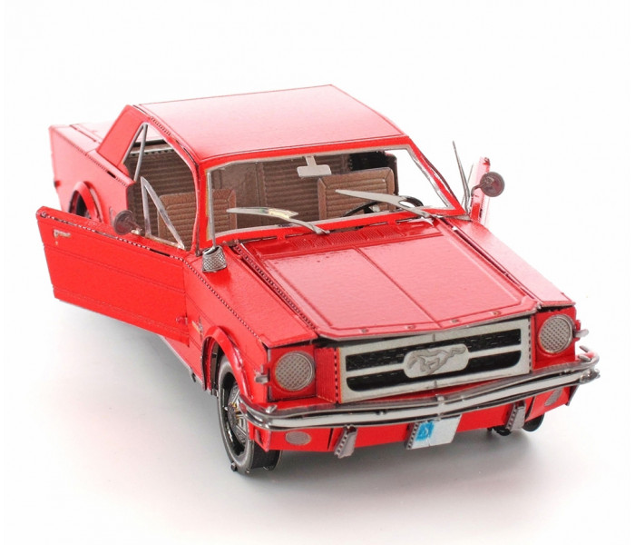 Металлическая сборная 3D модель 1965 Ford Mustang (Red), Metal Earth (MMS056C)