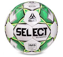 Фото М’яч футбольний №5 SELECT NUMERO 10 IMS FB-2983-1 (PU, ручний шов, зелений)