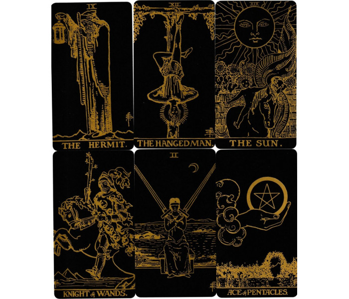Таро Золото на Черном - Tarot Gold and Black. Lo Scarabeo