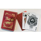 Игральные карты Bee Red Metalluxe