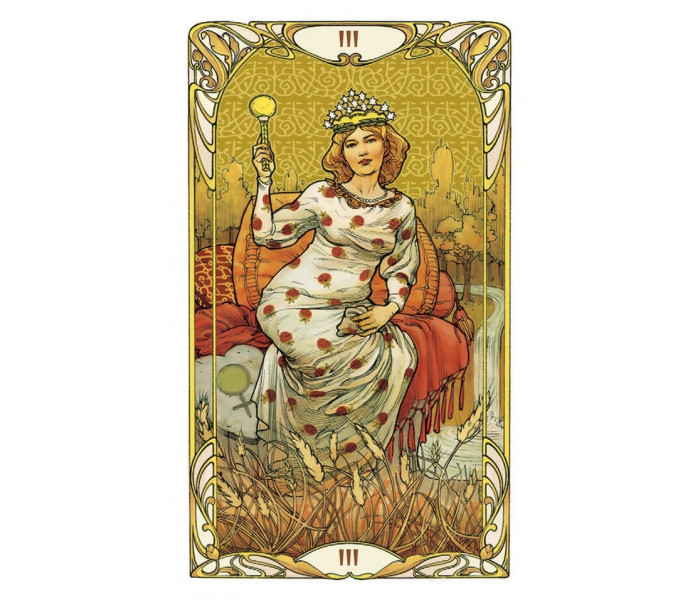 Міні Золоте Таро Уейт Ар Нуво - Міні Golden Art Nouveau Tarot. Lo Scarabeo