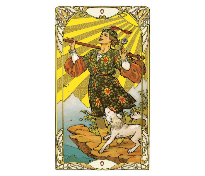Міні Золоте Таро Уейт Ар Нуво - Міні Golden Art Nouveau Tarot. Lo Scarabeo