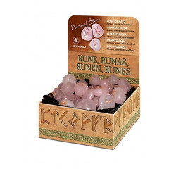 Руни Рожевий кварц із гравіюванням - Rose Quartz Runes. Lo Scarabeo (RUNE03)
