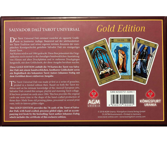 Сальвадор Дали Таро Универсальное: Золотое издание - Salvador Dali Tarot Universal: Gold Edition. AGM