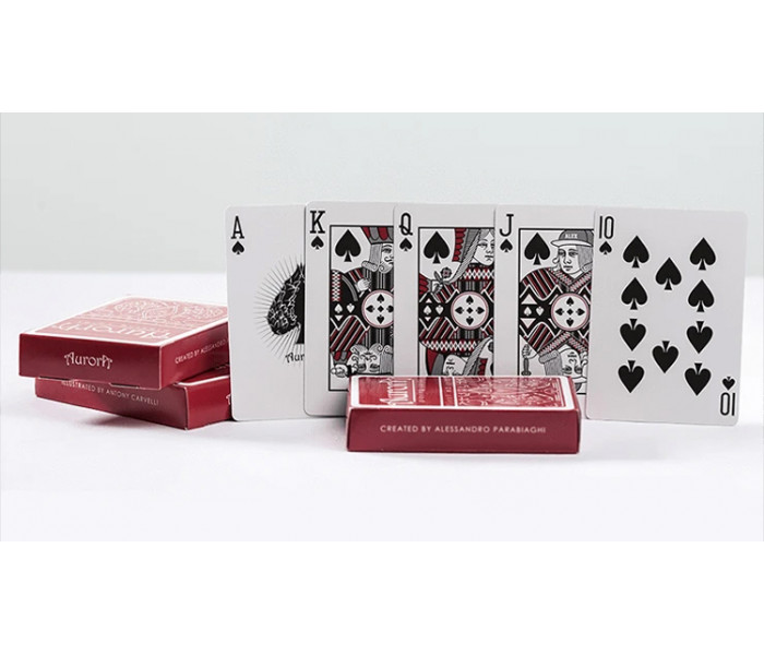 Игральные карты Aurora Red от USPCC
