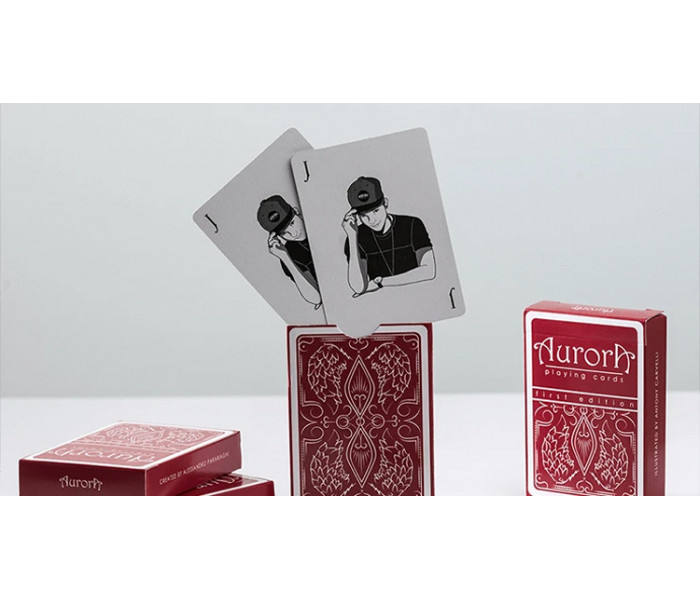 Игральные карты Aurora Red от USPCC