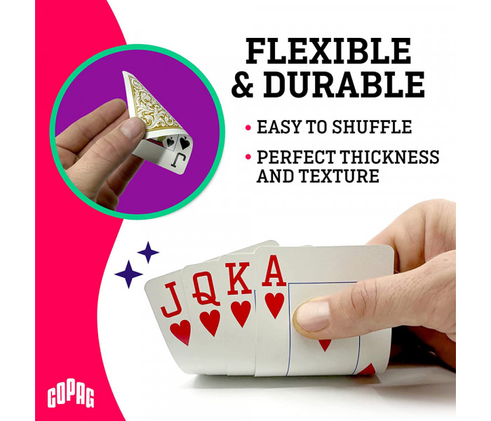 Подарочный набор карт Copag 100% пластик Poker Size (Purple/Grey)