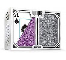 Фото Подарунковий набір карт Copag 100% пластик Poker Size (Purple/Grey)