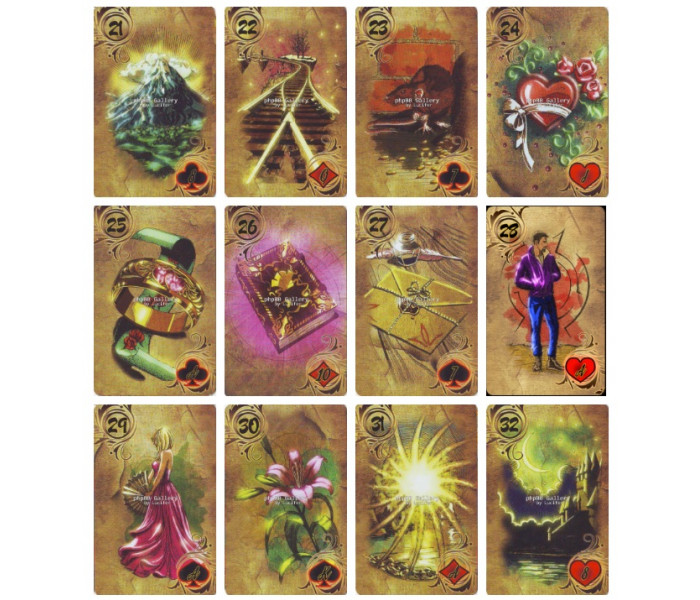 Оракул Ленорман Золота Сова - Lenormand Gold Owl oracle. MyTarot