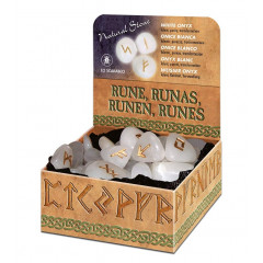 Руни Білий Онікс - White Onyx Runes. Lo Scarabeo (RUNE10)