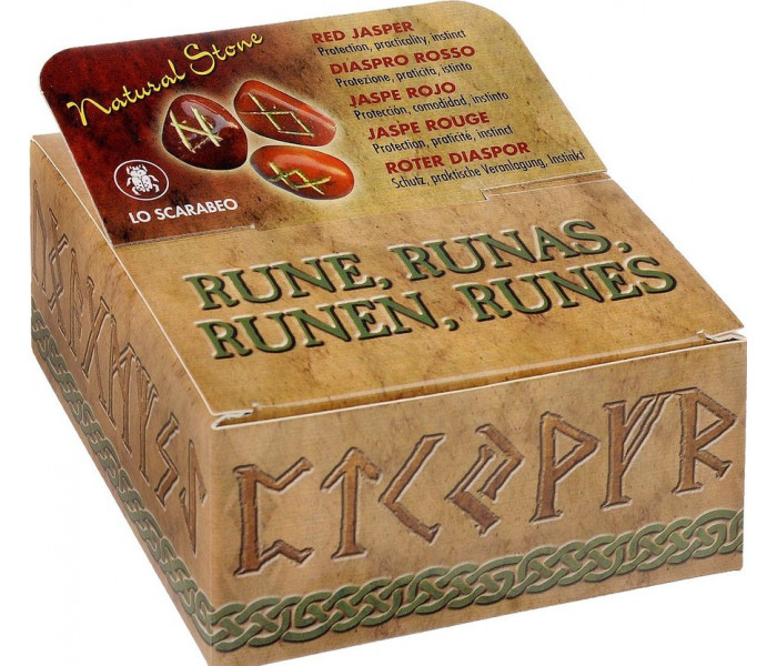 Руны из красной яшмы - Red Jasper Runes. Lo Scarabeo (RUNE09)