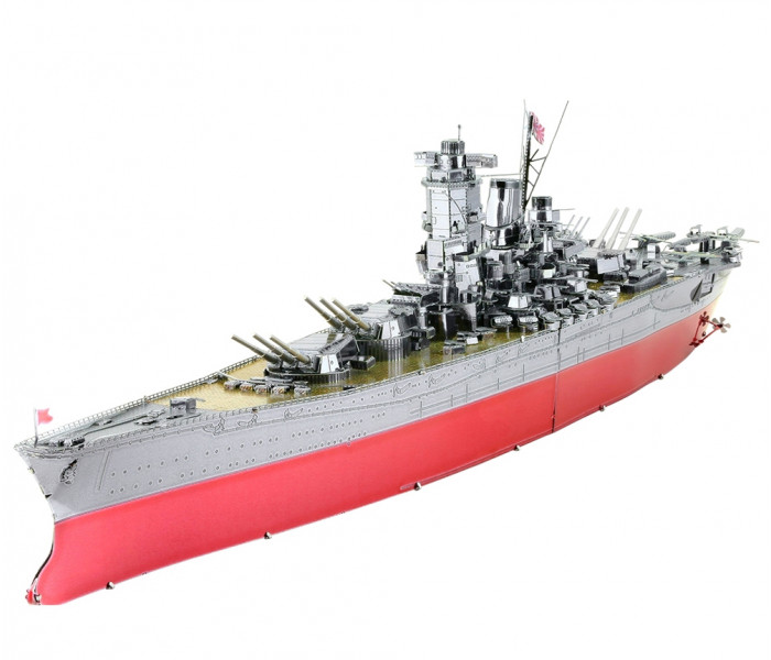 Металлическая сборная 3D модель Yamato Battleship (Линкор Ямато), Metal Earth (ICX117)