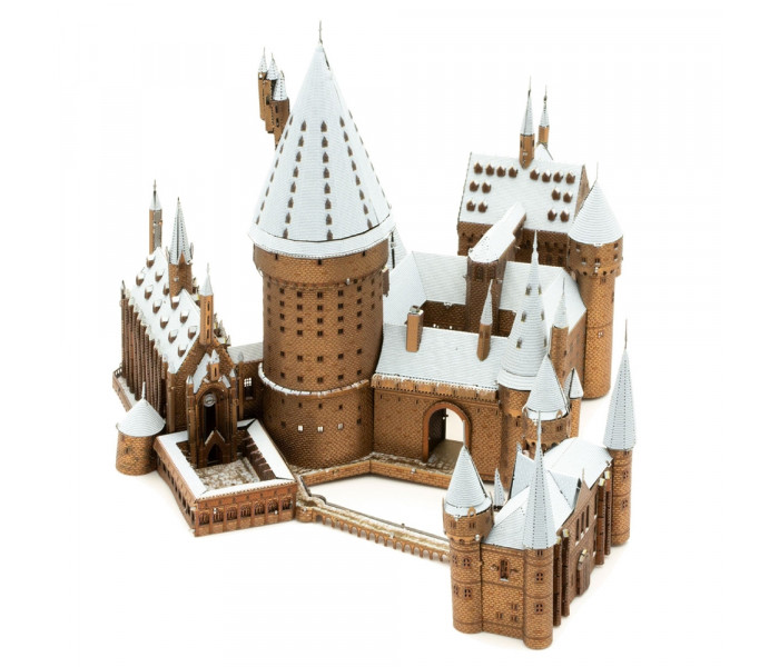 Металева збірна 3D модель Harry Potter Hogwarts Castle (Гогвортс у снігу), Metal Earth (ICX138)