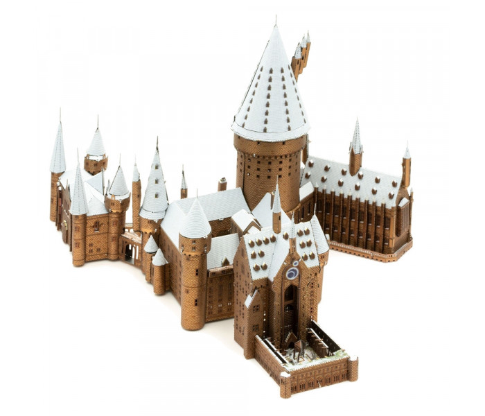 Металева збірна 3D модель Harry Potter Hogwarts Castle (Гогвортс у снігу), Metal Earth (ICX138)