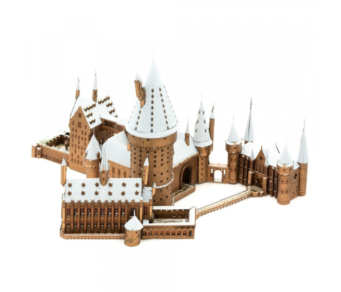 Металева збірна 3D модель Harry Potter Hogwarts Castle (Гогвортс у снігу), Metal Earth (ICX138)