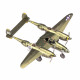 Металева збірна 3D модель Винищувач Lockheed P-38 Lightning, Metal Earth (ICX143)