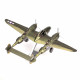 Металева збірна 3D модель Винищувач Lockheed P-38 Lightning, Metal Earth (ICX143)