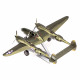Металева збірна 3D модель Винищувач Lockheed P-38 Lightning, Metal Earth (ICX143)