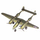 Металева збірна 3D модель Винищувач Lockheed P-38 Lightning, Metal Earth (ICX143)