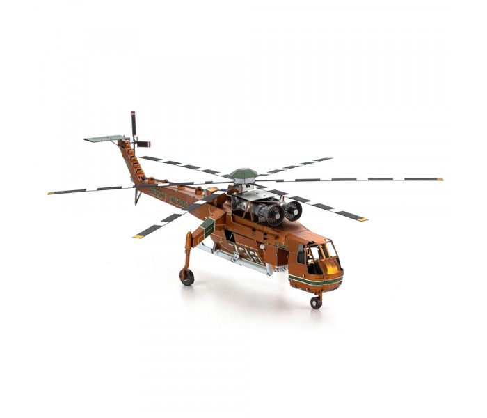 Металлическая сборная 3D модель Вертолет Сикорский S-64 Skycrane, Metal Earth (ICX211)
