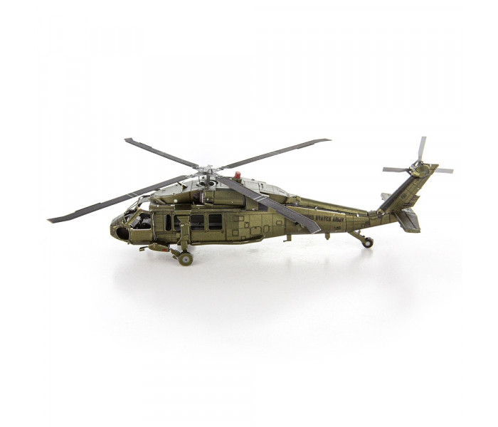 Металлическая сборная 3D модель Вертолет Сикорский UH-60 Black Hawk (Черный ястреб), Metal Earth (MMS461)
