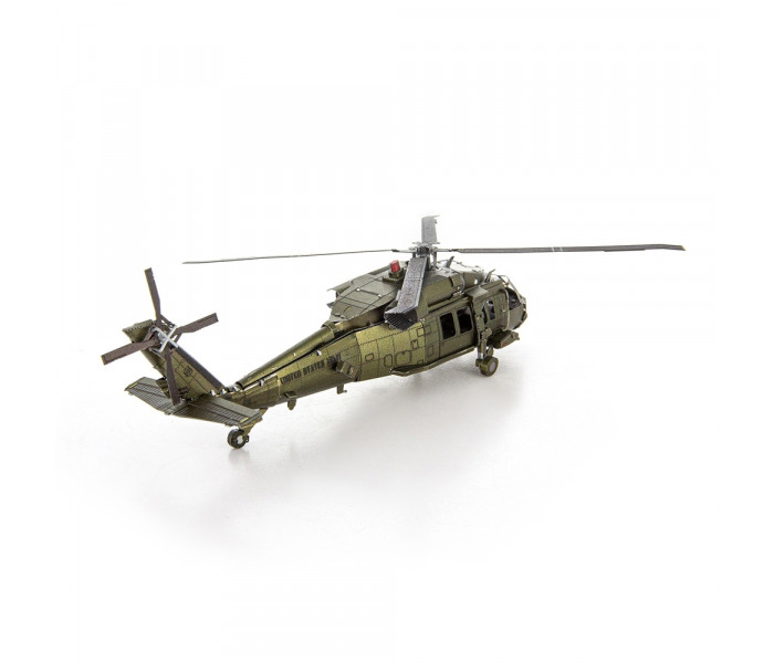 Металлическая сборная 3D модель Вертолет Сикорский UH-60 Black Hawk (Черный ястреб), Metal Earth (MMS461)