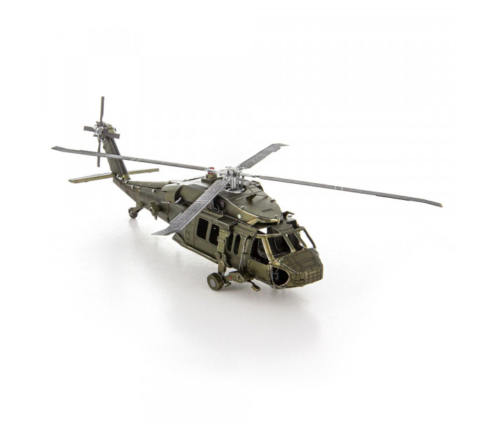 Металлическая сборная 3D модель Вертолет Сикорский UH-60 Black Hawk (Черный ястреб), Metal Earth (MMS461)