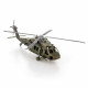 Металлическая сборная 3D модель Вертолет Сикорский UH-60 Black Hawk (Черный ястреб), Metal Earth (MMS461)